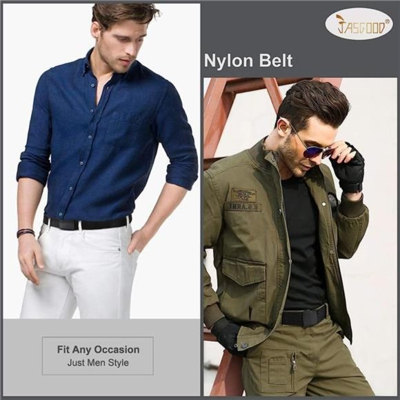 Nylon Military Tactical Men Belt 2 Pack Webbing Canvas Outdoor Web Belt Mens - Picture 6 of 6